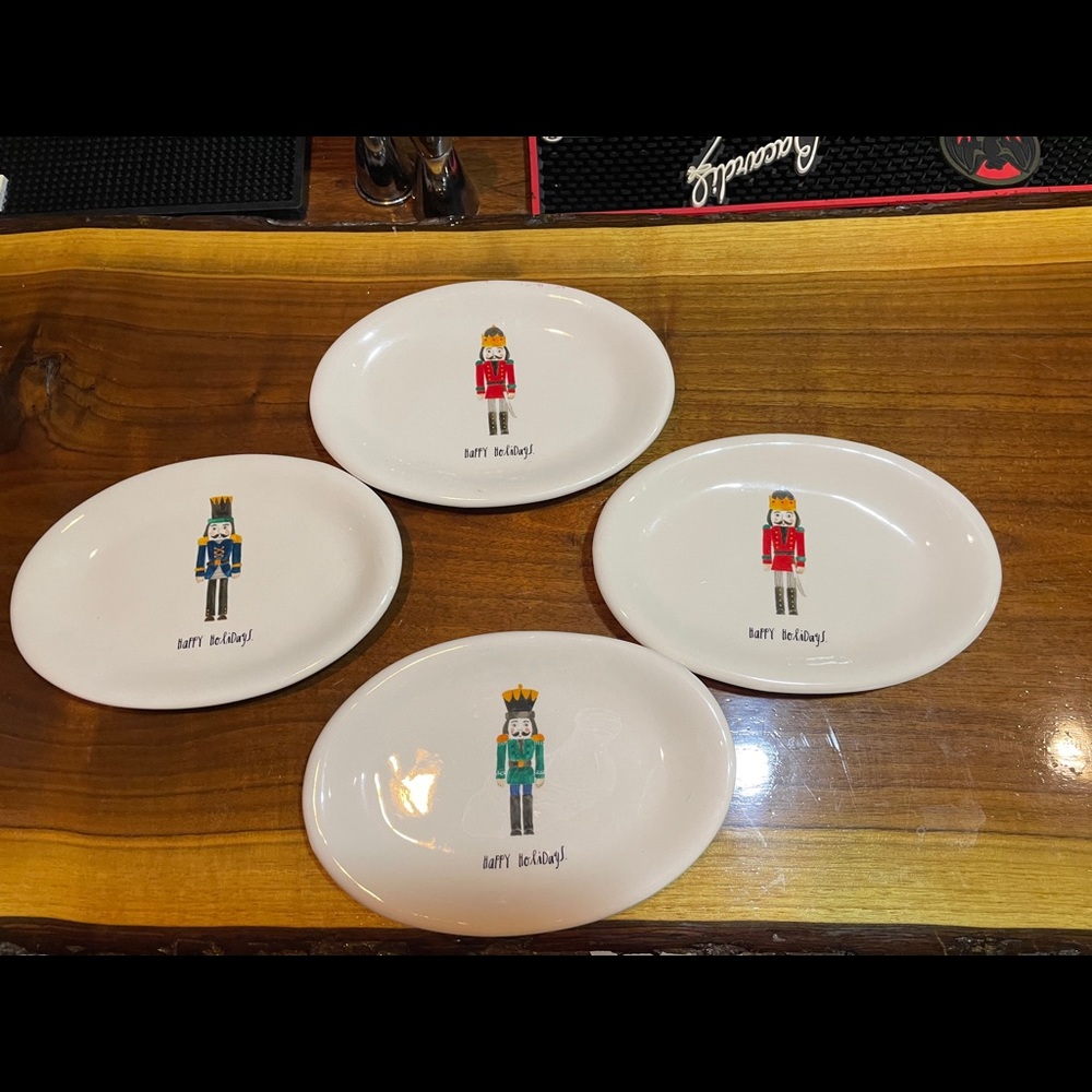 Rae Dunn nutcracker plates